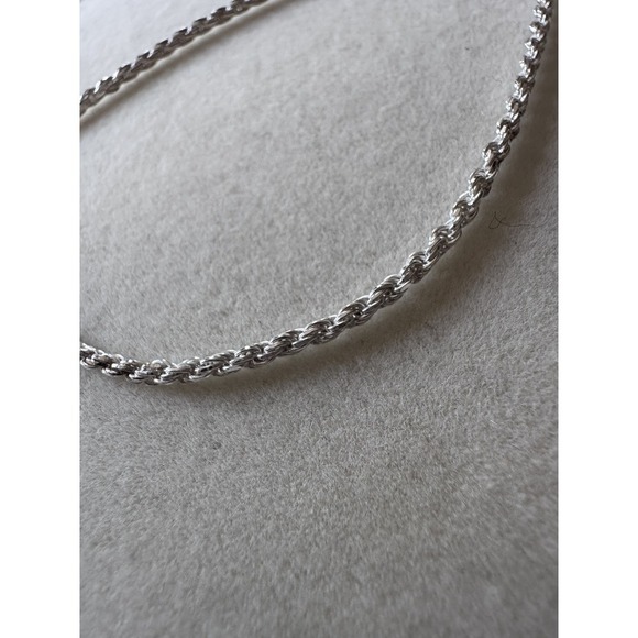 925 Sterling Silver Diamond Cut 8" Rope Chain Bracelet .925 Italy 2.5mm NEW - Picture 3 of 5
